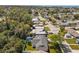 Aerial shot of a beautiful neighborhood near the water at 3352 Honeymoon Ln, Holiday, FL 34691