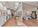 This is a living room / kitchen that is being renovated and has an open layout with tile floors at 4885 1St Ne St # 305, St Petersburg, FL 33703