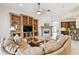 Spacious living room features built-in shelving and a cozy fireplace at 601 Viento De Avila, Tampa, FL 33613