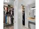 Organized walk-in closet with ample storage space and a vanity area at 6140 Sun Blvd # 7, St Petersburg, FL 33715