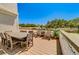 Elevated patio with outdoor seating perfect for enjoying the surrounding vista at 9815 47Th N Ave # 306, St Petersburg, FL 33708