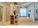 Lovely bathroom features soaking tub, tiled enclosure, and drawers for storage at 10220 Deercliff Dr, Tampa, FL 33647