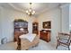 Classic dining room featuring wooden furniture and decorative elements at 10220 Deercliff Dr, Tampa, FL 33647