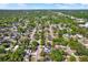 Expansive aerial view of a suburban neighborhood with lush green trees and well-maintained homes at 1908 E Mcberry St, Tampa, FL 33610