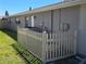Fenced utility area situated on the side of the home at 3122 Egret Ter, Safety Harbor, FL 34695