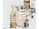 Detailed first floor layout featuring multiple living areas, bedrooms, kitchen, and dining room at 44 Martinique Ave, Tampa, FL 33606
