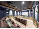 A luxurious home theater is furnished with plush seating and a large screen for an immersive experience at 44 Martinique Ave, Tampa, FL 33606