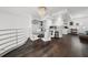 Bright and open kitchen and dining area with a crystal chandelier and bar seating at 4950 Bayshore Blvd # 14, Tampa, FL 33611