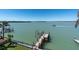 Breathtaking water view from the backyard with a private dock and boat lift at 700 126Th Ave, Treasure Island, FL 33706