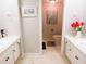 Charming bathroom with double sink vanity and separate toilet room at 700 Starkey Rd # 821, Largo, FL 33771