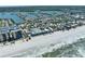 Stunning aerial view of coastal property featuring beachfront homes, sandy beaches and beautiful ocean front landscapes at 812 Gulf # 3, Indian Rocks Beach, FL 33785