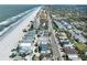 An aerial view shows the home's proximity to the beach and other local neighborhoods at 812 Gulf # 3, Indian Rocks Beach, FL 33785