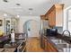 Well-equipped kitchen with granite countertops, stainless steel appliances and hardwood floors at 108 24Th St, Belleair Beach, FL 33786