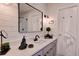 Updated bathroom featuring subway tile, modern fixtures, and a frameless mirror at 12299 91St N Ave, Seminole, FL 33772