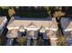 Aerial view of townhome with well-maintained landscaping, featuring neutral colors, and a community layout at 19227 Stone Hedge Dr, Tampa, FL 33647