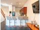 The kitchen features barstool seating, a breakfast bar, and stainless steel appliances at 19279 Stone Hedge Dr, Tampa, FL 33647