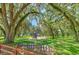 Charming neighborhood playground nestled under a canopy of mature trees, creating a shady and inviting play space at 3217 Partridge Point Trl, Valrico, FL 33596