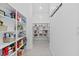 Walk-in pantry featuring ample shelving for organized storage, keeping essentials within reach at 3966 Tour Trce, Land O Lakes, FL 34638