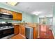 Kitchen with granite countertops, stainless steel appliances, and an open layout at 5704 Bratton Dr # 2, Tampa, FL 33617
