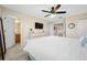 Open bedroom with a ceiling fan and doorways leading to other rooms at 2523 Middleton Grove Dr, Brandon, FL 33511