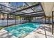 Refreshing pool surrounded by a screened enclosure, providing a private oasis for swimming and relaxation at 3034 Gull Pl, Clearwater, FL 33762