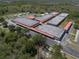 Elevated view of local school with athletic fields and large parking area at 34329 Evergreen Hill Ct, Wesley Chapel, FL 33545