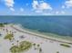 Gorgeous beach scene with clear turquoise water and a lifeguard station at 441 Village Dr, Tarpon Springs, FL 34689