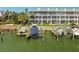 Condominium boat docks with lifts for easy water access at 545 Pinellas Bayway S # 109, St Petersburg, FL 33715