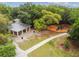 This scenic aerial view showcases a community pavilion next to a playground at 6314 Soratrace St, Lithia, FL 33547