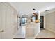 Bright, open kitchen with dark cabinets and stainless steel appliances at 6843 Se Dartmouth Hill St, Riverview, FL 33578