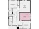 Second floor floorplan featuring a study, two additional bedrooms, and two baths at 740 Steel Dr, Apollo Beach, FL 33572