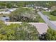 An aerial shot exhibits the community's serene environment with mature trees surrounding the homes at 8130 Braddock Cir # 3, Port Richey, FL 34668