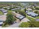 An aerial view displays neighborhood homes with well-kept landscaping and convenient carport parking at 8130 Braddock Cir # 3, Port Richey, FL 34668