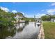 Scenic canal view highlighting the tranquil waterfront setting and neighborhood landscape at 9101 Oak Ne St, St Petersburg, FL 33702