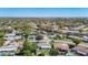Wide aerial view of the neighborhood featuring the lovely home and surrounding greenery at 1348 Chesterfield Dr, Clearwater, FL 33756