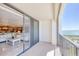 Spacious balcony offering stunning views of the water, perfect for relaxing and enjoying the scenery at 1460 Gulf Blvd # 1002, Clearwater Beach, FL 33767