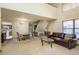 Large living area showcasing tall ceilings with a view of the kitchen at 1888 Springbush Ln, Clearwater, FL 33763