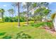 Expansive backyard with lush green grass, mature trees, and manicured lawn at 2507 Royal Pines Cir # 2H, Clearwater, FL 33763