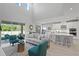 Open-concept living space with bright interior, modern furniture and an airy feel at 2612 Leafwing Ct, Palm Harbor, FL 34683