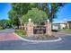 Bent Tree South community sign with brick pillars, manicured landscaping, and a serene neighborhood setting at 2749 Bent Leaf Dr, Valrico, FL 33594