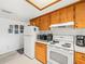 Well-maintained kitchen featuring ample counter space and modern appliances at 3210 Acacia St, Lutz, FL 33558