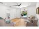 Bedroom with hardwood floors and a view of the pool at 346 16Th Ne Ave, St Petersburg, FL 33704
