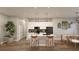 A bright kitchen with white cabinets, modern appliances, and a stylish island at 4503 Opel Ter, Port Charlotte, FL 33981