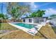 Backyard pool with a patio area and plenty of shade at 4720 50Th N Ave, St Petersburg, FL 33714