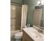 Bathroom featuring a tub with a shower curtain and a vanity at 6070 80Th N St # 109, St Petersburg, FL 33709
