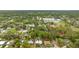 Expansive aerial view showcasing the neighborhood's tree coverage and the home's location at 919 Valmar St, Brandon, FL 33511