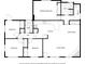 Detailed floor plan showcasing the layout of the home, including bedrooms, bathrooms, and living spaces at 10686 110Th Ln, Largo, FL 33778
