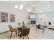 Living room and fireplace view at 10686 110Th Ln, Largo, FL 33778