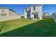 Exterior view of the home with a large backyard and patio at 10727 Penny Gale Loop, San Antonio, FL 33576