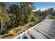 Backyard sitting area with colorful chairs surrounding a fire pit at 112 13Th Ave, Indian Rocks Beach, FL 33785